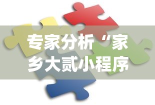专家分析“家乡大贰小程序能不能开挂”(果然有透视挂)